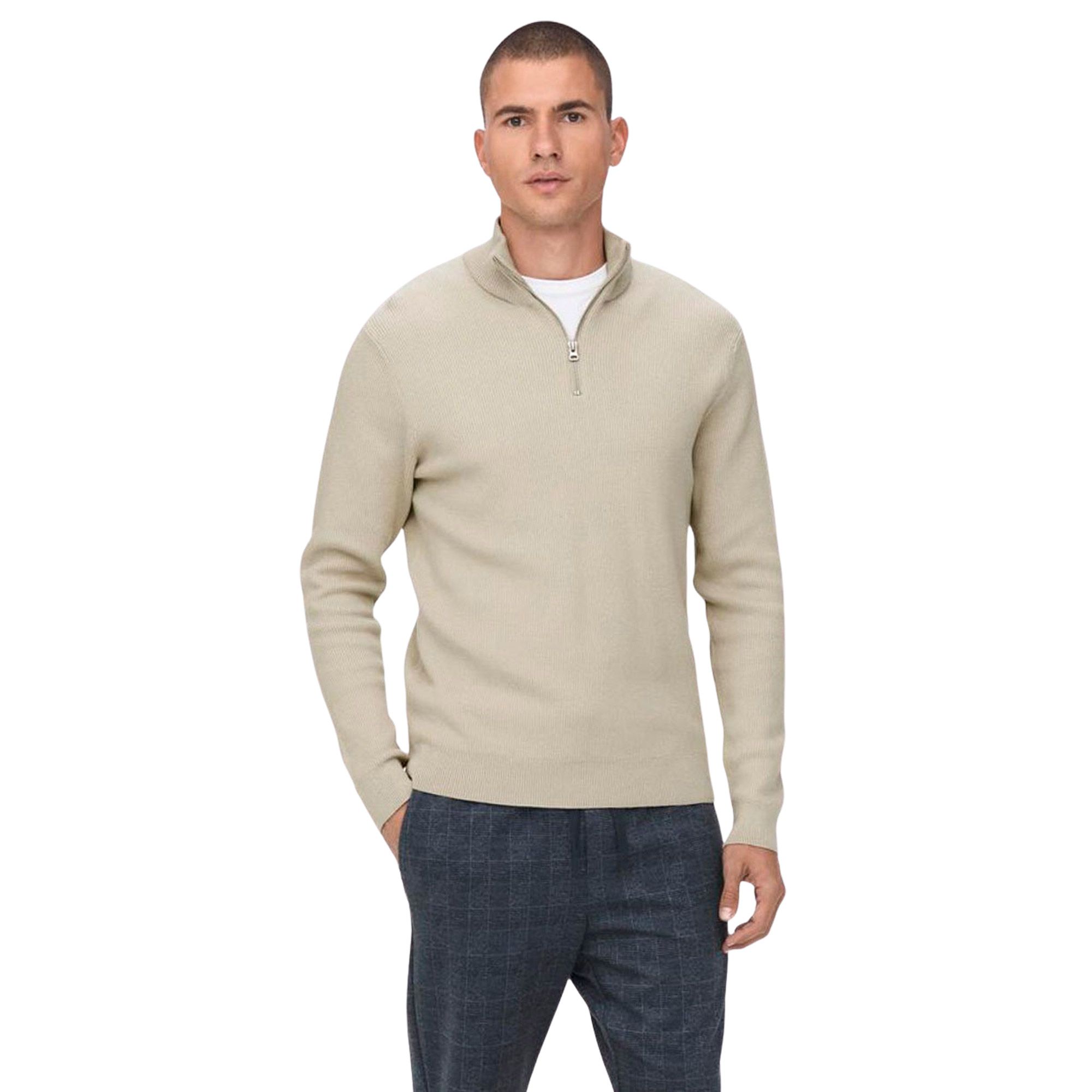 Only & Sons Phil Half Zip Knitted Sweater Men | Plutosport